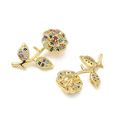 Brass Micro Pave Cubic Zirconia Pendants CU-CBA8C34-02G-01-1