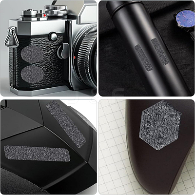 8Pcs 2 Styles PEVA Rubber Anti-Slip Hexagonal Phone Grip Tape Stickers for Phones AJEW-SP0002-64C-01-1