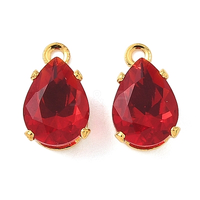 Brass Micro Pave Cubic Zirconia Charms KK-S336-02G-D-1
