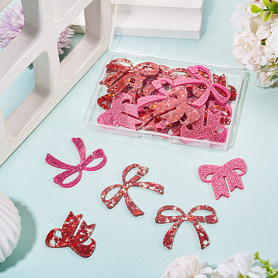 24Pcs 4 Colors Acrylic Wine Glass Charms AJEW-TA0002-87-1