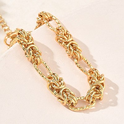 Unisex 304 Stainless Steel Byzantine Chains Bracelets BJEW-G790-05G-1