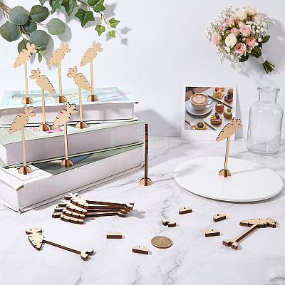 15Pcs Wood Menu Selection Sign AJEW-FG0005-87B-1