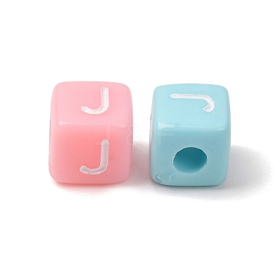 Opaque Acrylic European Beads AC-CBA7A73-01J-1