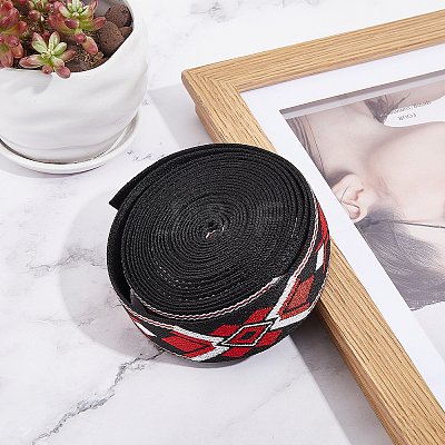 5 Yards Polyester Ribbon OCOR-WH0003-024A-1