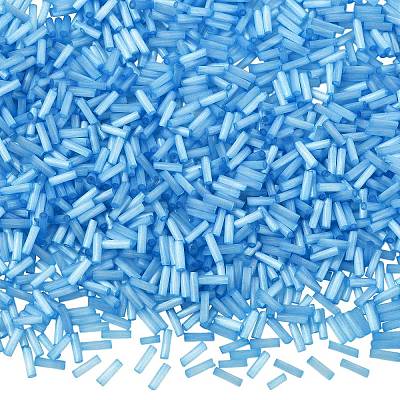 50g Glass Bugle Beads SEED-SZ0001-024D-1
