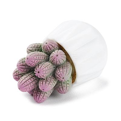 Resin Simulation Potted Cactus DJEW-F019-01D-1