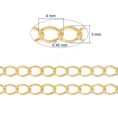 Brass Twisted Chains CHC-Q001-02G-1