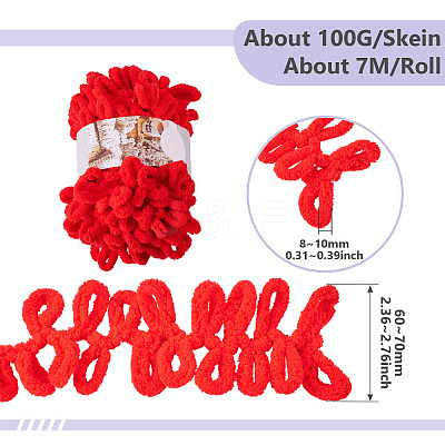 Polyester Bent Knitting Yarn OCOR-TADJ0001-06B-1