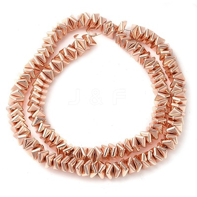 Electroplated Synthetic Non-magnetic Hematite Beads Strands G-L606-A01-01A-1