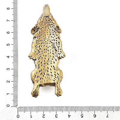 Brass Corgi Puppy Figurines Statues for Home Desktop Ornament Decor DJEW-Z008-01AB-1