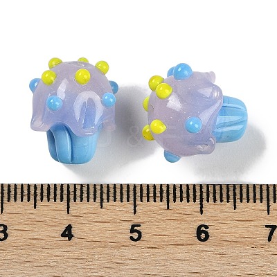Handmade Lampwork Bumpy Beads LAMP-I027-04A-1