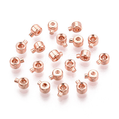 Brass Crimp Beads KK-WH0085-08RG-1