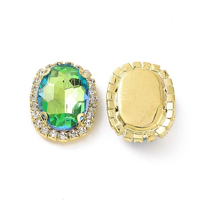 Oval Sew on Rhinestone DIY-E062-05G-A02-1