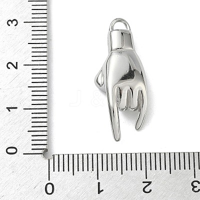 304 Stainless Steel Pendants STAS-P423-07P-1