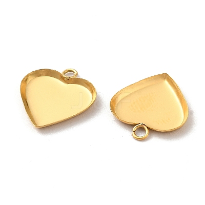 Ion Plating(IP) 304 Stainless Steel Pendant Cabochon Settings X-STAS-F167-22G-1