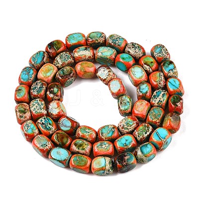 Natural Imperial Jasper Beads Strands G-N342-62G-1