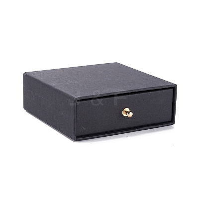 Square Paper Drawer Jewelry Set Box CON-C011-03B-01-1