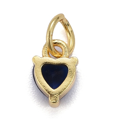 Brass Micro Pave Cubic Zirconia Charms X-KK-P192-08-G02-1