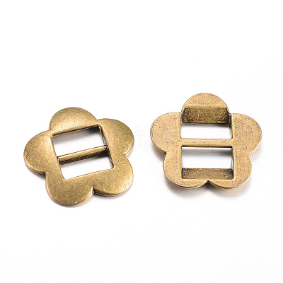 Tibetan Style Alloy Buckles TIBE-Q064-08AB-NR-1