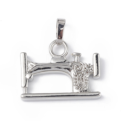 Eco-Friendly Rack Plating Brass Pendants KK-F848-12P-1