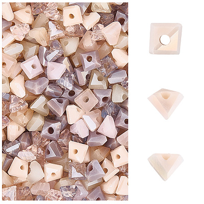 5 Strands Electroplate Glass Beads Strands EGLA-LT0001-03B-1