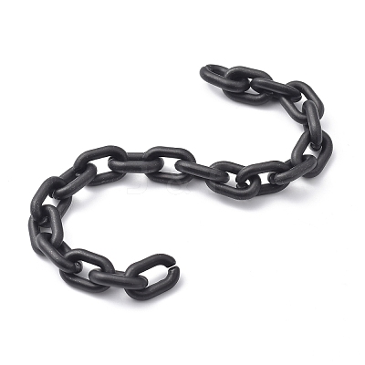 Handmade Spray Painted CCB Cable Chains AJEW-JB00719-1