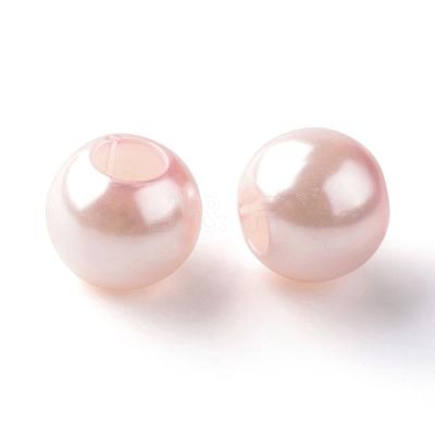 ABS Plastic Imitation Pearl European Beads MACR-R530-12mm-A51-1
