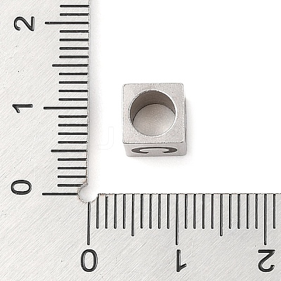 Tarnish Resistant 201 Stainless Steel European Beads STAS-M058-01C-P-1