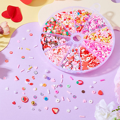 70G 10 Styles Handmade Polymer Clay Sprinkles Mix CLAY-SW0001-03A-1