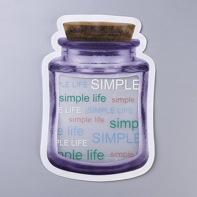 Reusable Bottle Shape Zipper Sealed Bags OPP-Z001-04-C-1
