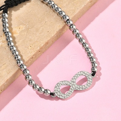 304 Stainless Steel Infinity Link Bracelets BJEW-F534-01P-1