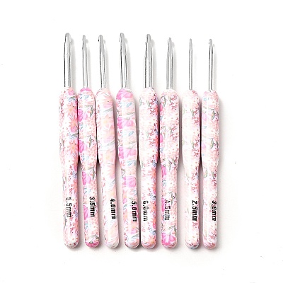 8Pcs Aluminium Oxide Crochet Hook Sets TOOL-C012-16-1