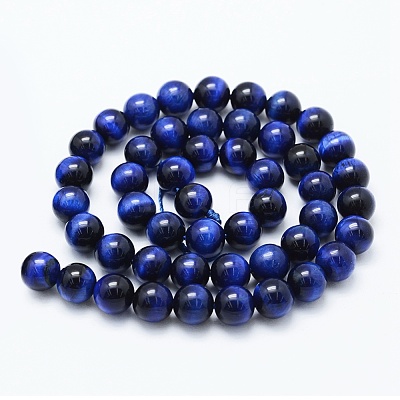 Natural Tiger Eye Beads Strands G-F561-6mm-B02-1