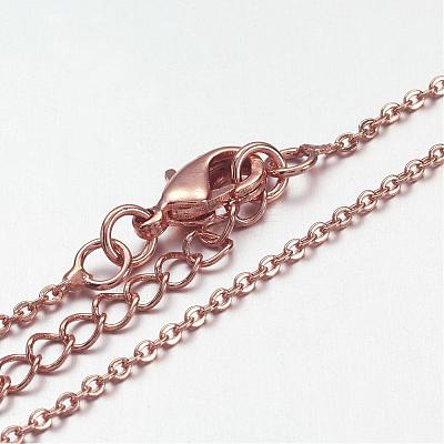 Brass Chain Necklaces MAK-F013-06RG-1