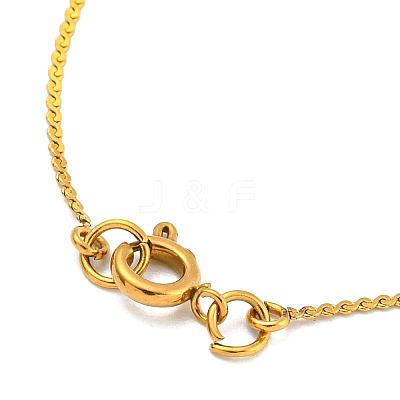 304 Stainless Steel Micro Pave Cubic Zirconia Pendant Necklaces NJEW-H017-01G-E-1