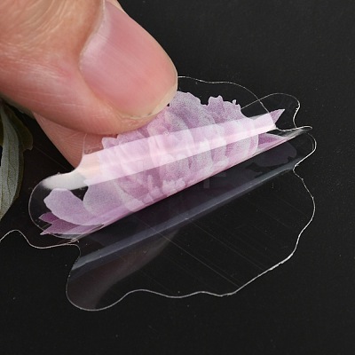 40Pcs Waterproof PET Adhesive Stickers Set DIY-K032-56F-1