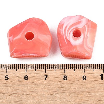 Opaque Acrylic European Beads OACR-G064-03-1
