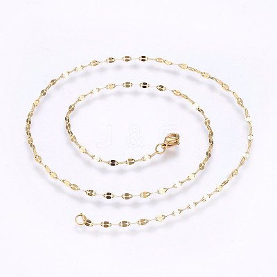 304 Stainless Steel Chain Necklaces MAK-L015-27B-1
