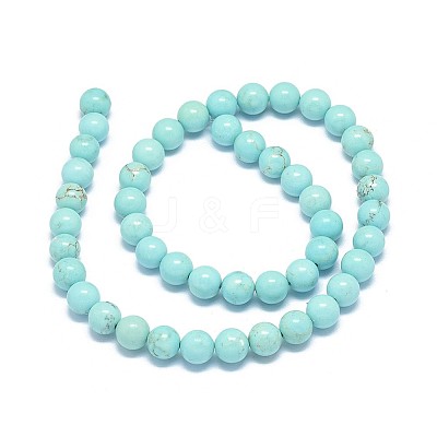 Natural Magnesite Beads Strands G-F604-04-6mm-1