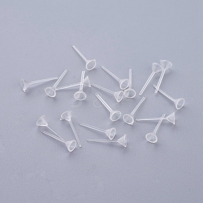 Plastic Stud Earring Findings KY-G006-02-5m-1