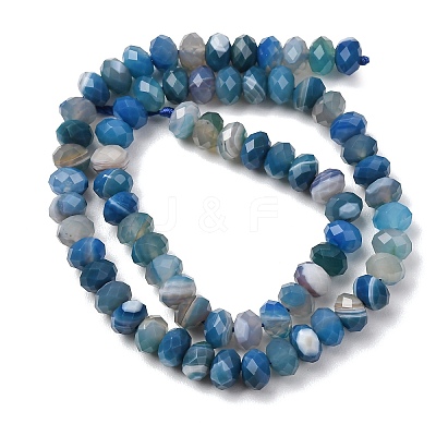 Natural Banded Agate/Striped Agate Beads Strands G-E605-A02-02B-1