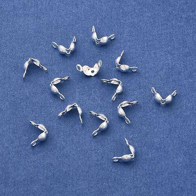 Brass End Bead Tips KK-E248-S-NF-1