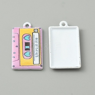 Baking Paint Alloy Pendants LS-FIND-WH0152-228D-1