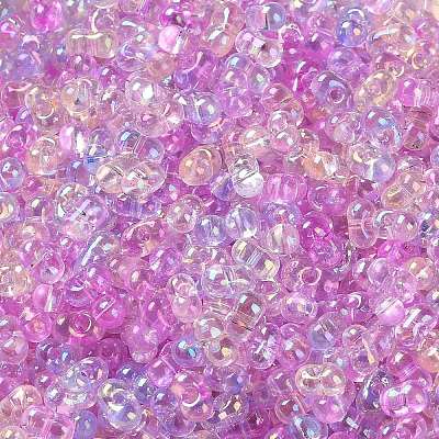 AB Color Plated Glass Seed Beads SEED-L011-06B-01-1