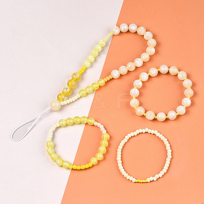 DIY 18 Style Resin & Acrylic Beads Jewelry Making Finding Kit DIY-NB0012-04D-1