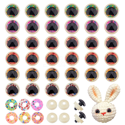 1 Bag Plastic Safety Craft Eye Sets DIY-FH0010-70A-1