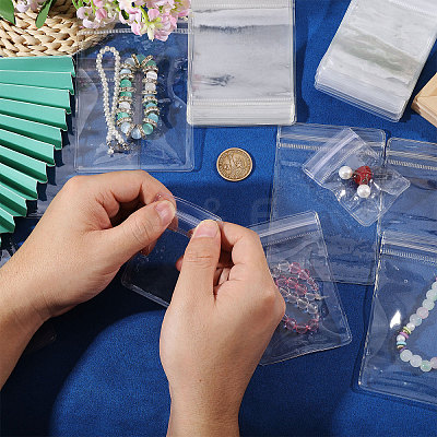 110Pcs 5 Styles PVC Plastic Storage Resealable Bags ABAG-GL0001-15-1