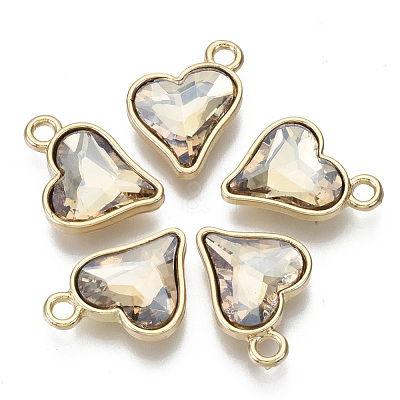 Glass Rhinestone Pendants X-GLAA-N038-13B-1