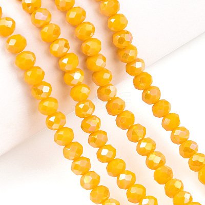 Electroplate Glass Beads Strands EGLA-A034-P2mm-B26-1
