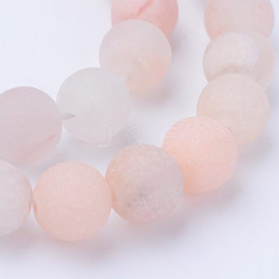 Natural Pink Aventurine Beads Strands X-G-Q462-10mm-13-1
